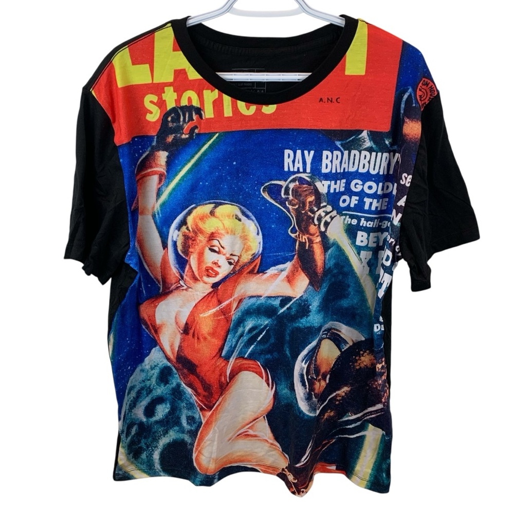 Ray Bradbury Graphic Tee Men's 2XL "The Golden Apples of the Sun" Sci-Fi Cosmic